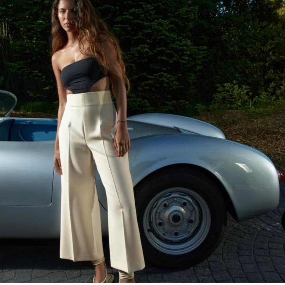 Zara culottes - offwhite color